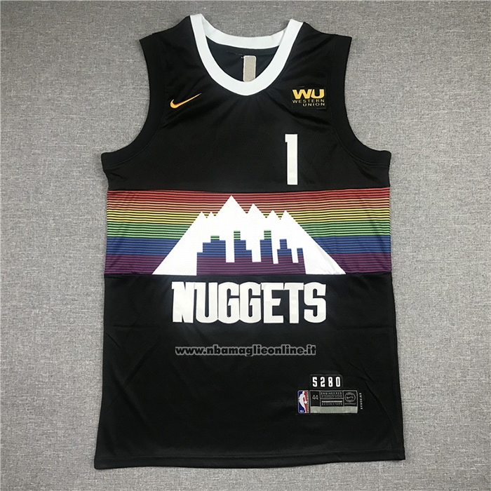 Maglia Denver Nuggets Michael Porter JR. #1 Citta Nero